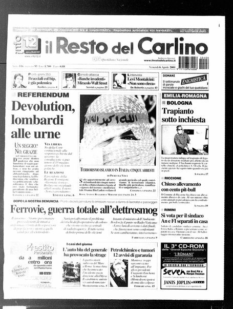 Il Resto del Carlino : giornale dell'Emilia